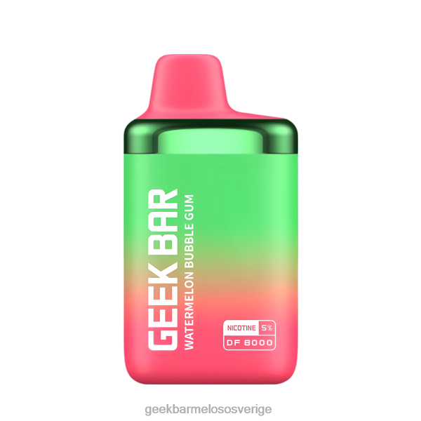 Geek Bar Shop - Geek Bar df8000 engångsvape ZRX2D190 vattenmelon tuggummi