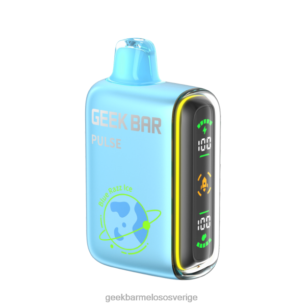 Geek Bar Disposable Vape - Geek Bar Pulse 15k engångsvape ZRX2D45 blå razz is