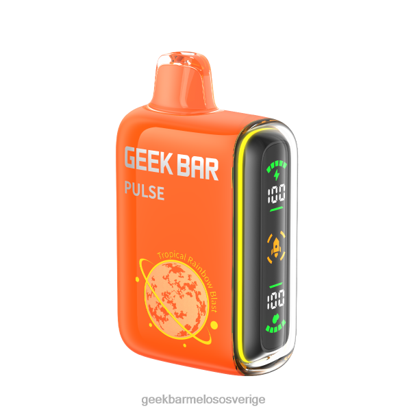 Geek Bar Disposable Vape - Geek Bar Pulse 15k engångsvape ZRX2D65 tropisk regnbågsexplosion