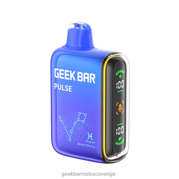 Geek Bar Price - Geek Bar Pulse 15k engångsvape ZRX2D58 fiskar svart körsbär
