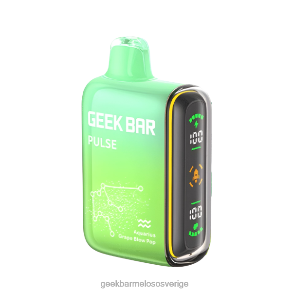 Geek Bar Pulse Sverige - Geek Bar Pulse 15k engångsvape ZRX2D42 aquarius druvblåsa