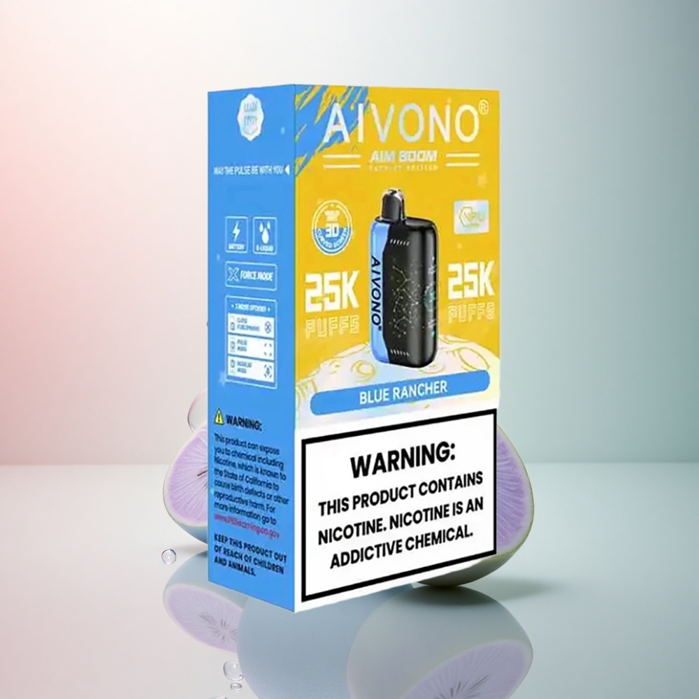 Aivono Aim Boom 25000 Puffs Blå Rancher 650mAh 0% Nikotin