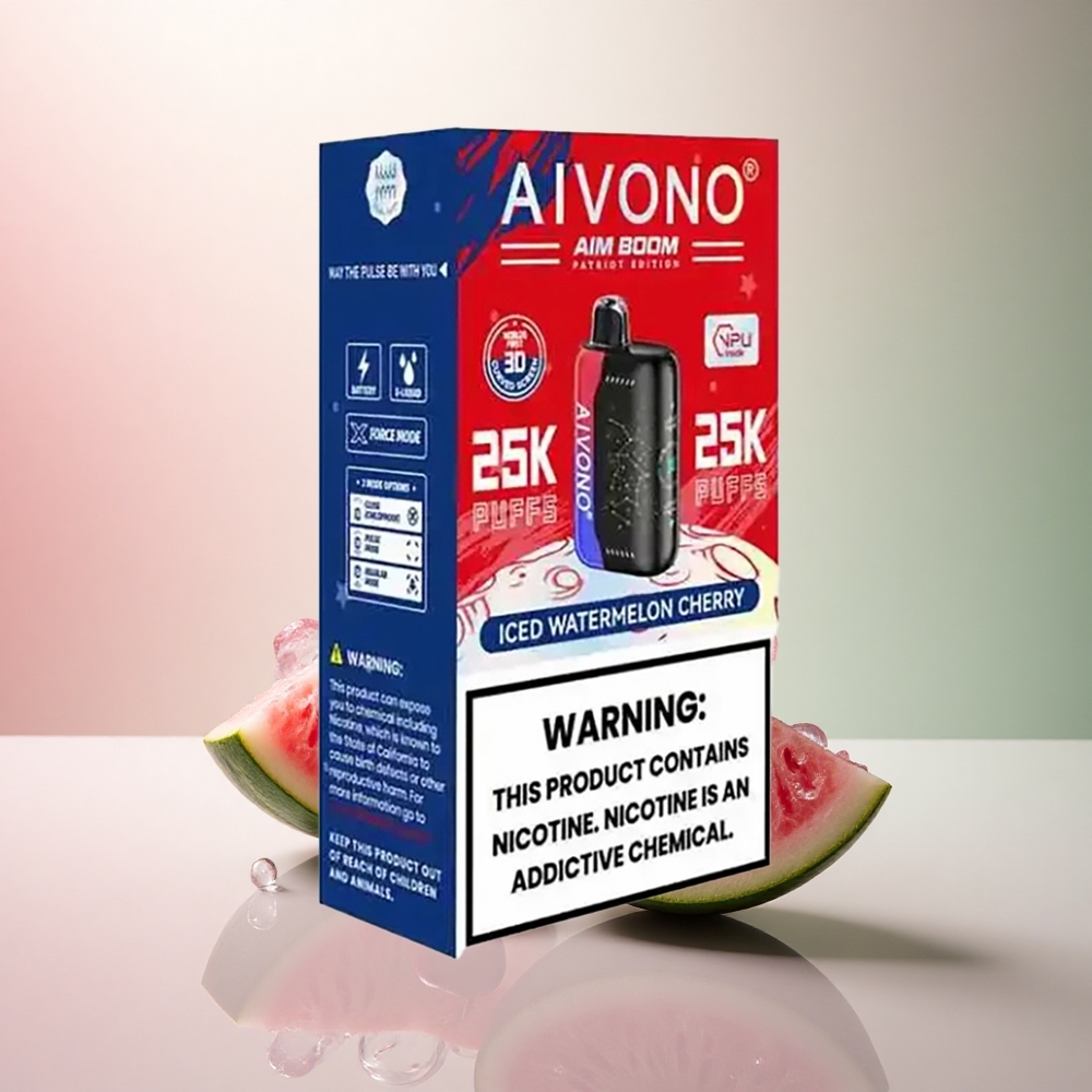 Aivono Aim Boom 25000 Puffs Isvattenmelon Körsbär 0% Nikotin 650mAh