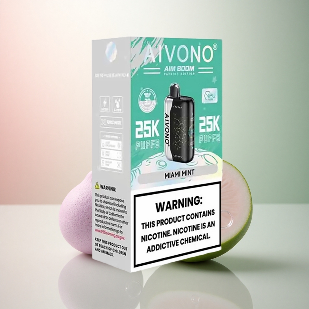 Aivono Aim Boom 25000 Puffs Miami Mynta 0% Nikotin 650mAh