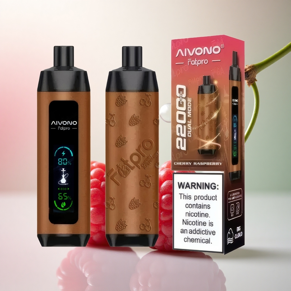 Aivono Aim Fatpro 22000 Puffs Hallonsmak med 5% Nikotin och 600mAh