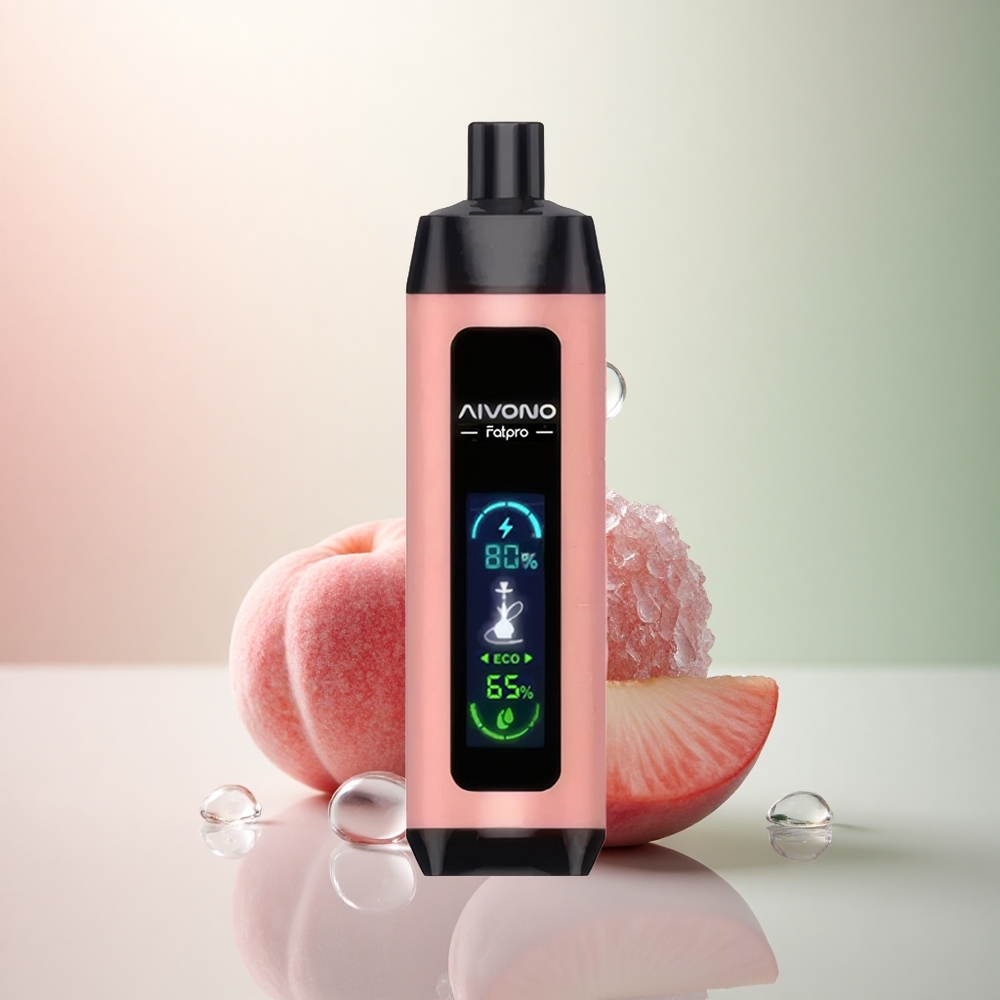 Aivono Aim Fatpro 22000 Puffs Persika Is med 5% Nikotin och 600mAh