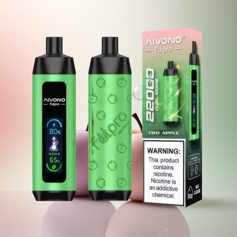 Aivono Aim Fatpro 22000 Puffs Två Äpplen 5% Nikotin 600mAh