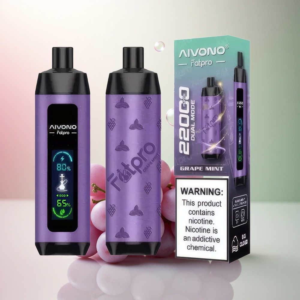 Aivono Aim Fatpro 22000 Puffs Vinmynta 28ml 600mAh 5% Nikotin