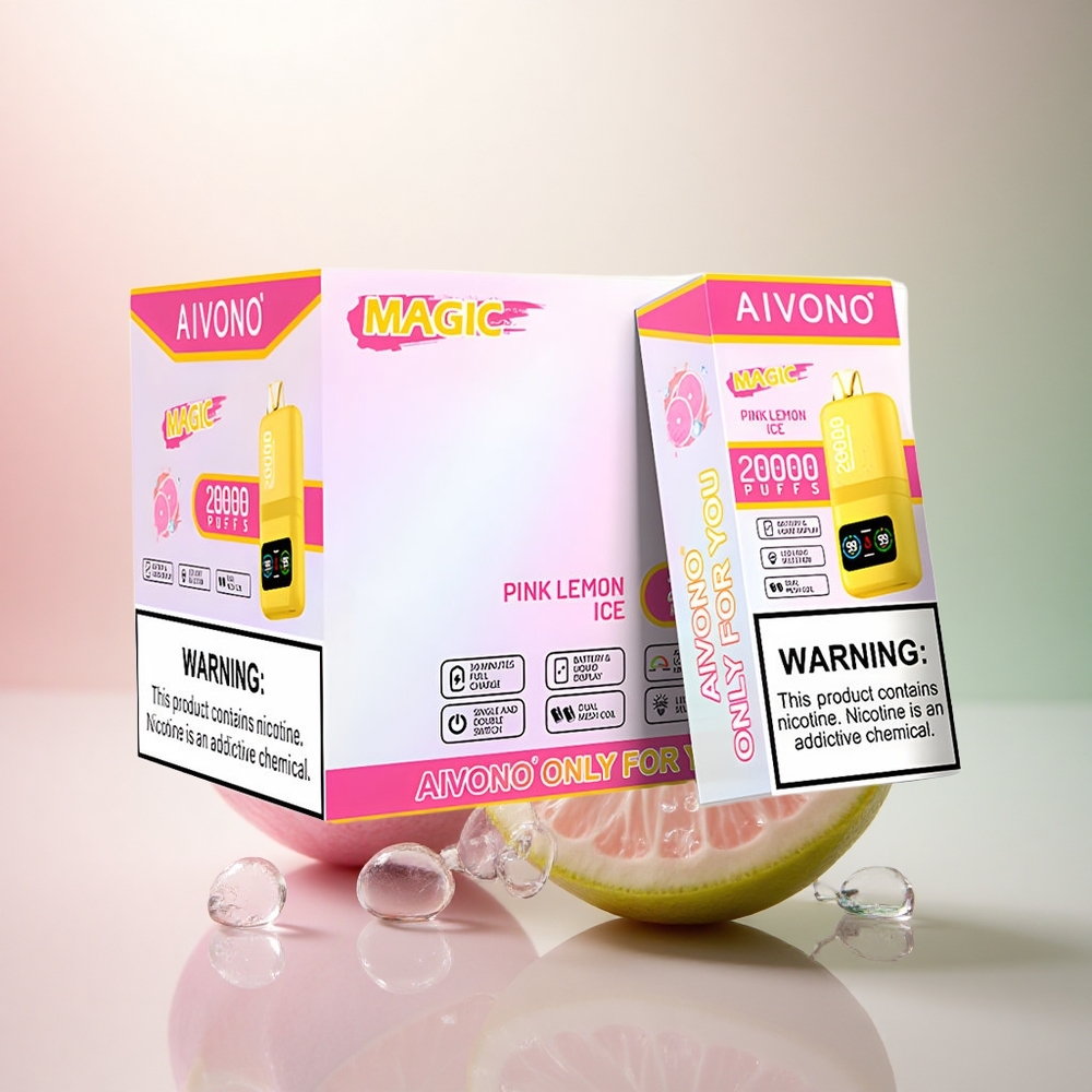 Aivono Aim Magic 20000 Puffs Rosa Citronis med 5% Nikotin och 600mAh