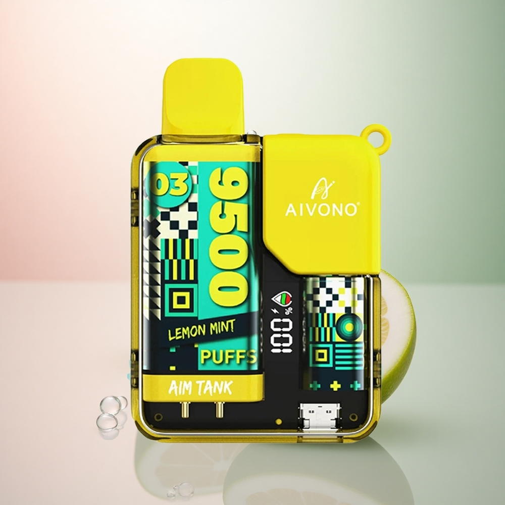 Aivono Aim Tank 9500 Puffs Citronmynta 650mAh 1.2ohm