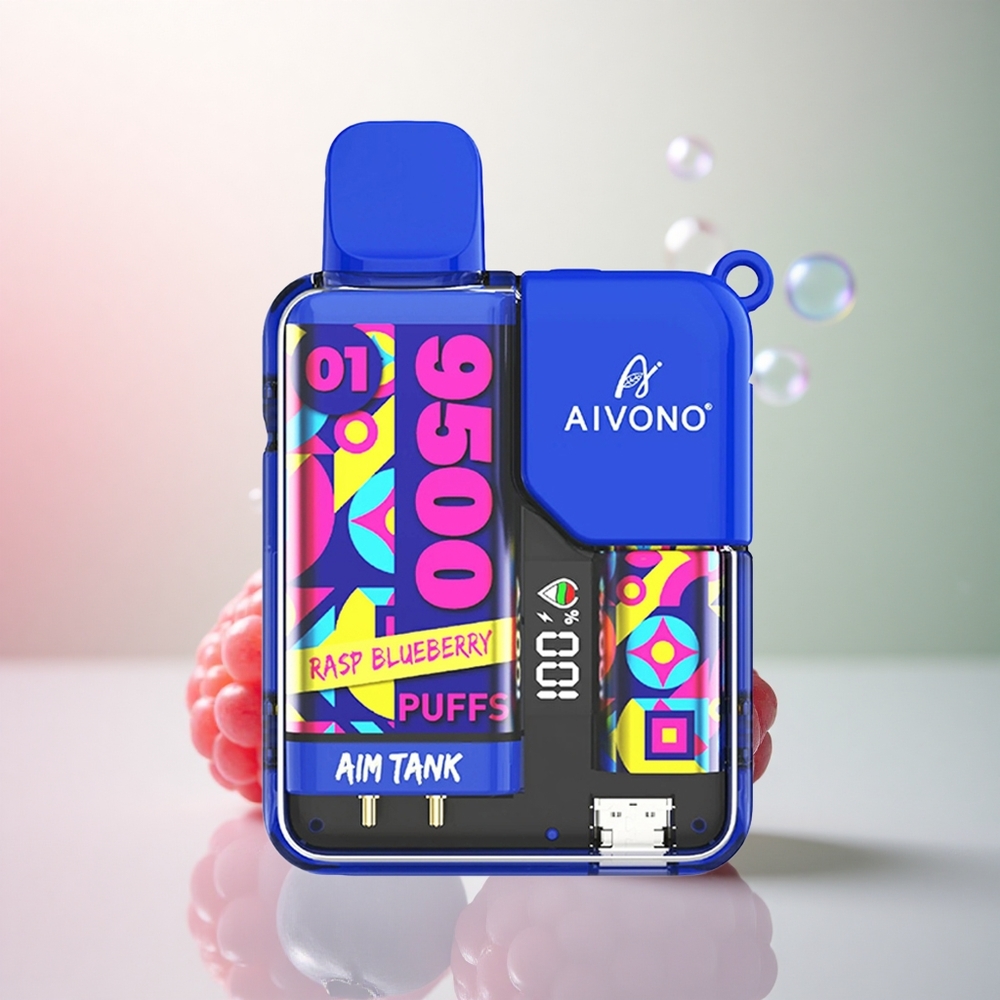 Aivono Aim Tank 9500 Puffs Hallonsylt 18ml 650mAh 5% Nikotin
