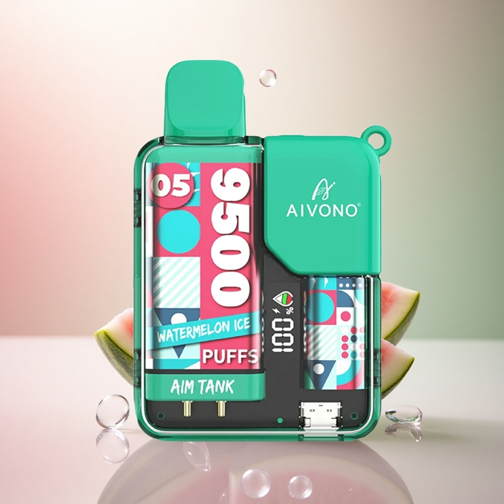 Aivono Aim Tank 9500 Puffs Vattenmelon Is 650mAh 2% Nikotin