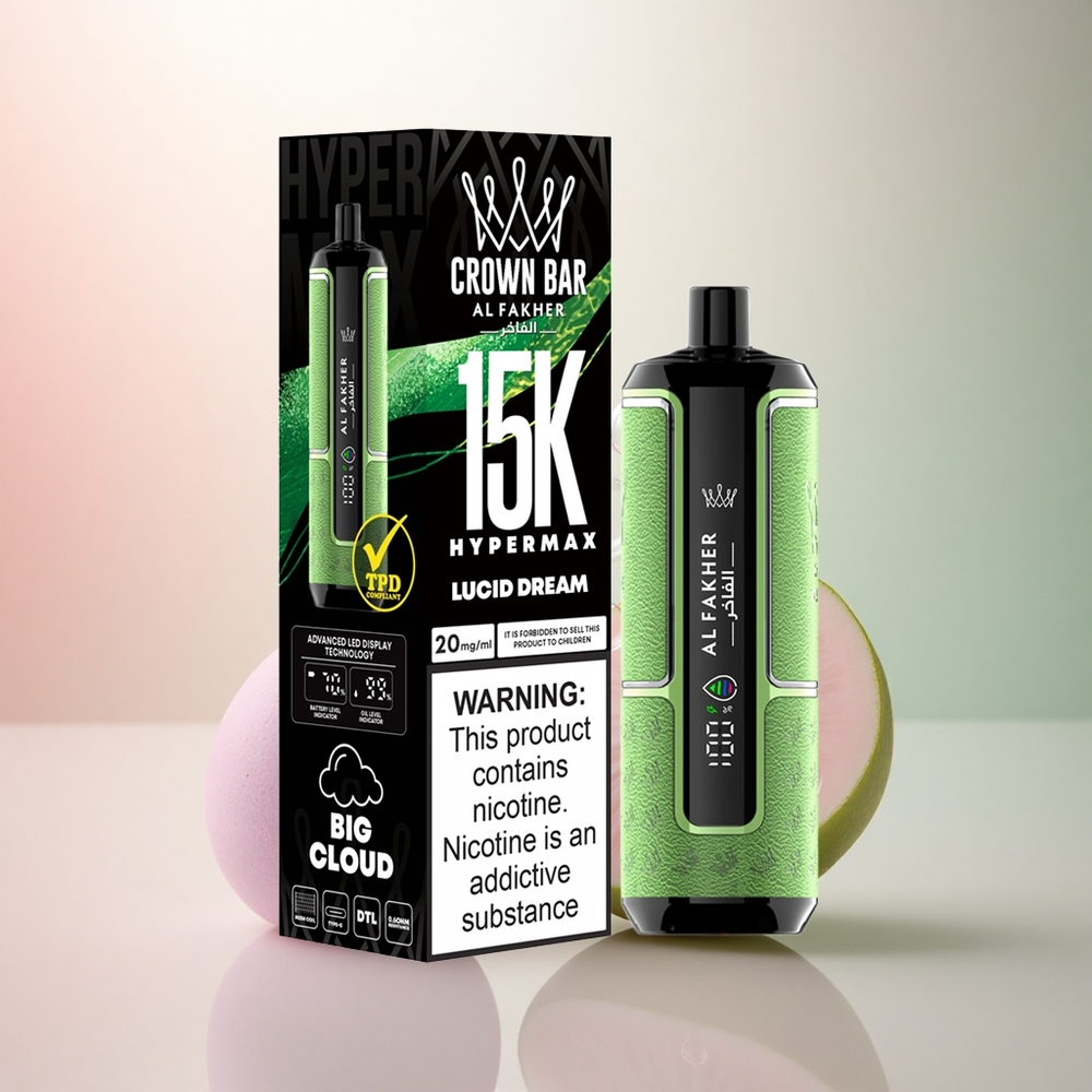 Al Fakher Crown Bar 15K Hypermax Lucid Dröm 22ml 600mAh 6mg Nikotin