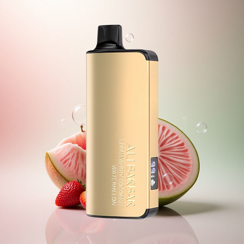 Alibarbar Ingot 9000 Puffs Jordgubbs Kokos Vattenmelon 2350mAh 22ml