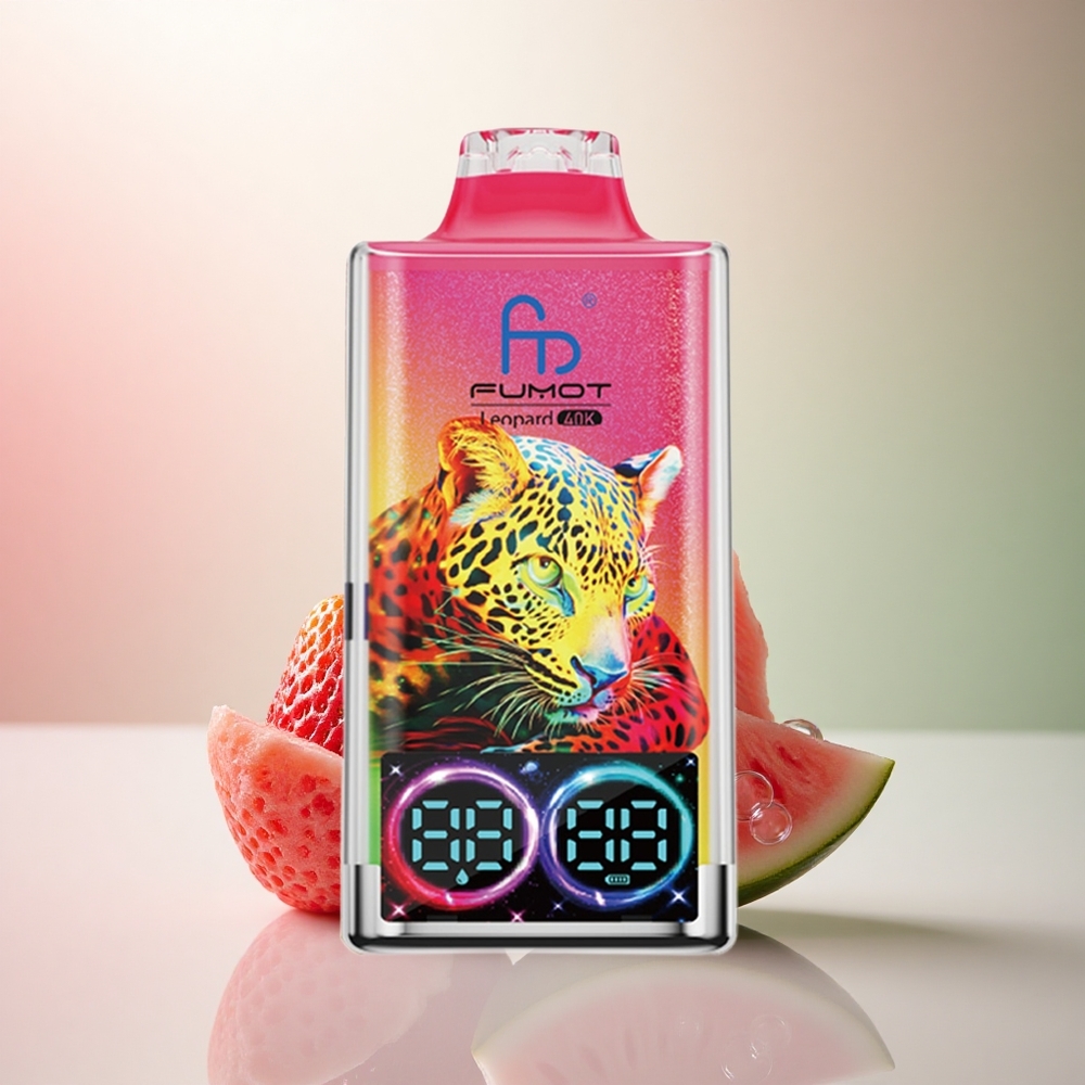 Fumot Leopard 40K Puffs Jordgubbe Vattenmelon 5% Nikotin 700mAh Dual Mesh