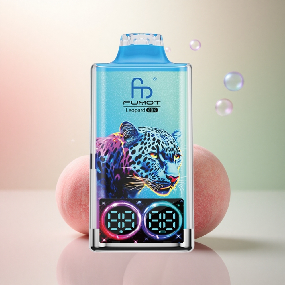 Fumot Leopard 40K Puffs Persika Bär 5% Nikotin 700mAh Dual Mesh