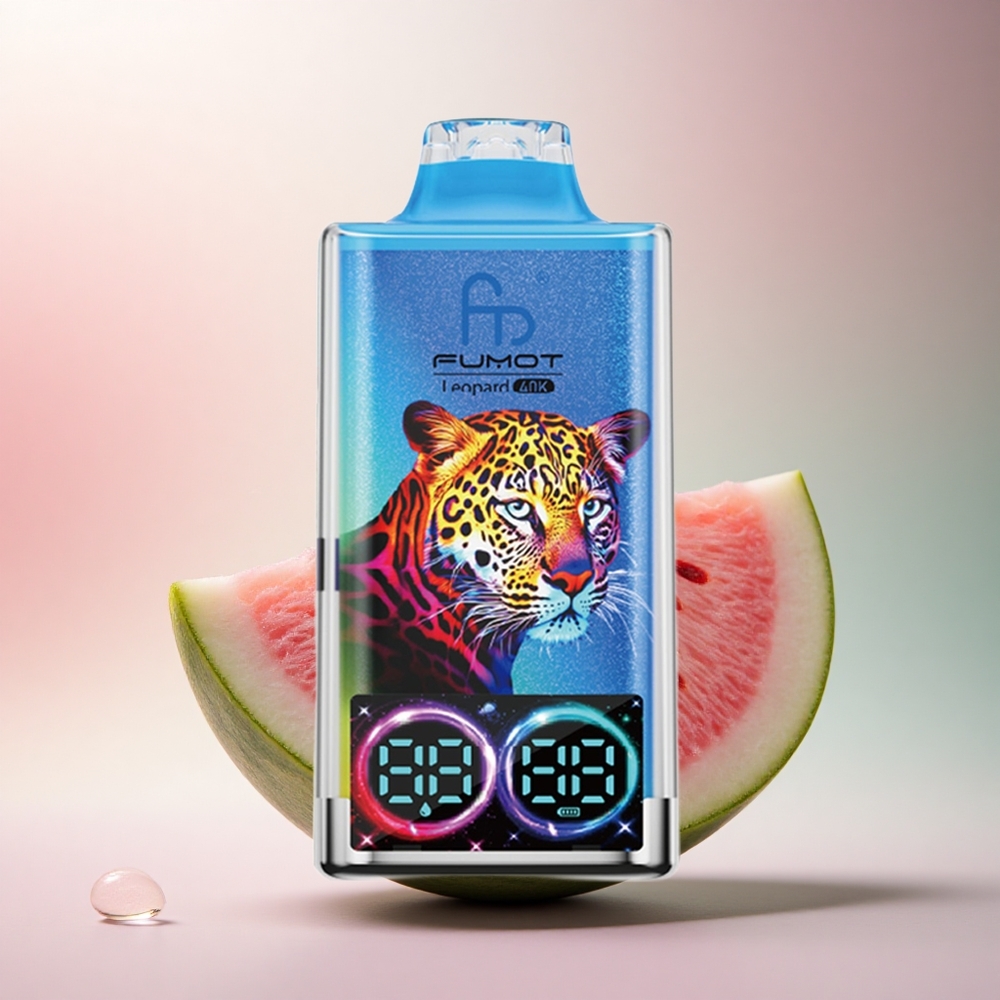 Fumot Leopard 40K Puffs Vattenmelons Tuggummi 5% Nikotin 700mAh Dual Mesh