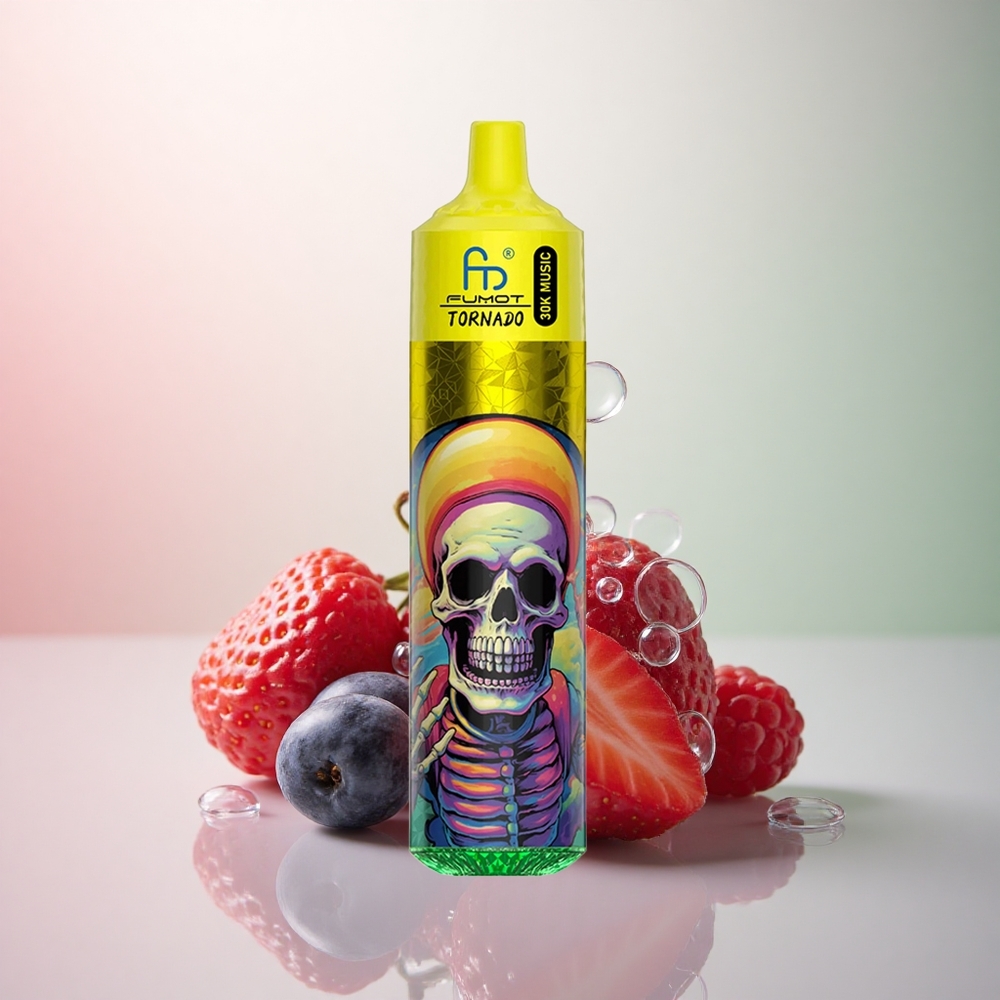 Fumot Randm Tornado 30000 Puffs Jordgubb Blåbär Hallon 30mL 600mAh 1.0 Ohm mesh