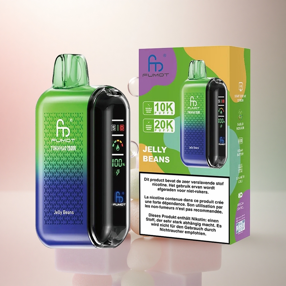 Fumot Tornado 20000 Puffs Bönor med 20ml E-vätska och 850mAh