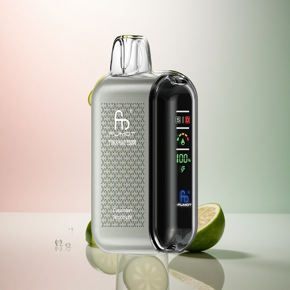 Fumot Tornado 20000 Puffs Gurka Citronad med Dual Mesh Coil och 850mAh