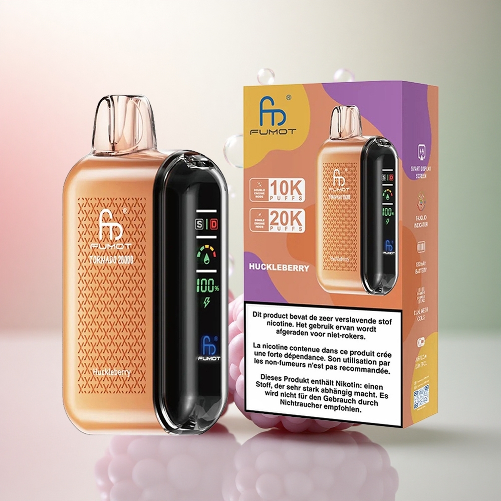 Fumot Tornado 20000 Puffs Hjortron Dual Mesh 20ml 850mAh 2% Nikotin
