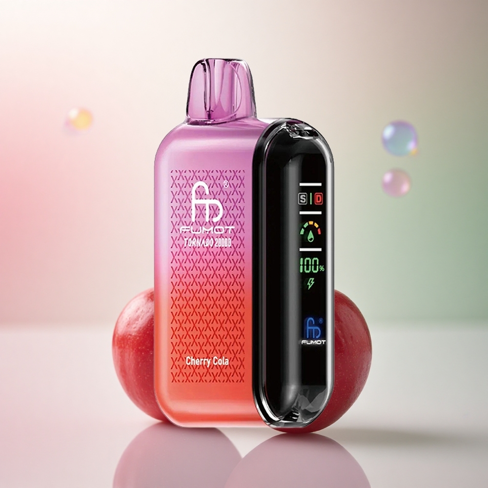 Fumot Tornado 20000 Puffs Körsbärs Cola Dual Mesh Coil 850mAh