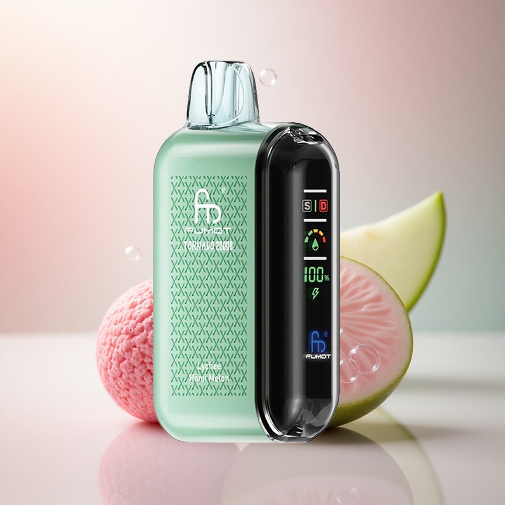 Fumot Tornado 20000 Puffs Lychee Hami Melon Dual Mesh Coil 850mAh