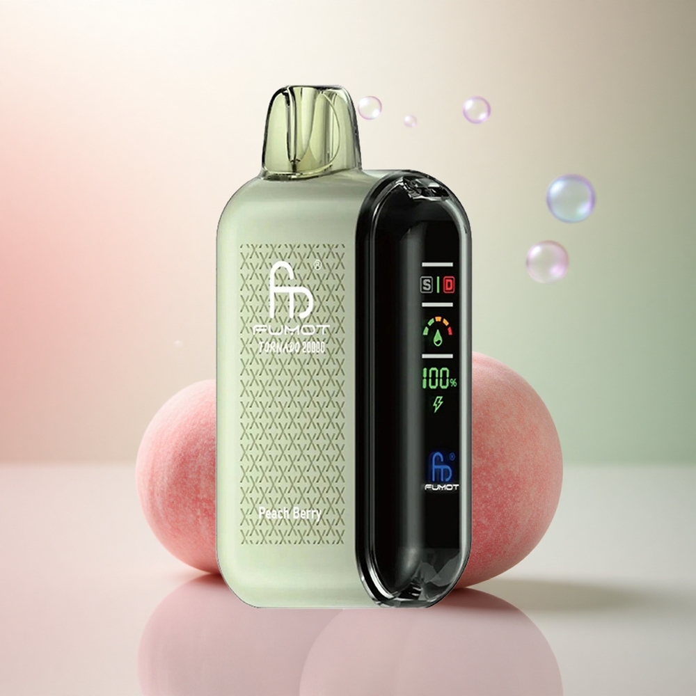 Fumot Tornado 20000 Puffs Persika Bär Dual Mesh Coil 850mAh