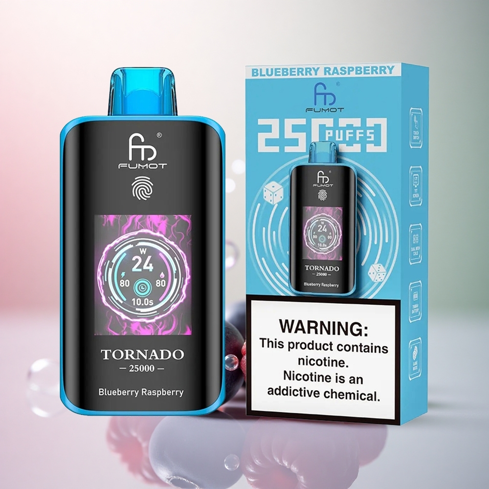 Fumot Tornado 25000 Puffs Blåbär Hallon 700mAh 20ml