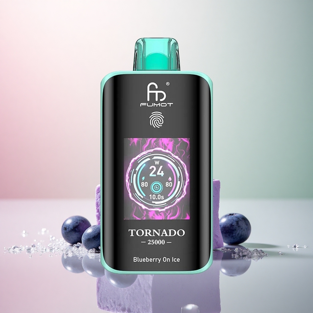 Fumot Tornado 25000 Puffs Blåbär på Is med 700mAh och 20ml