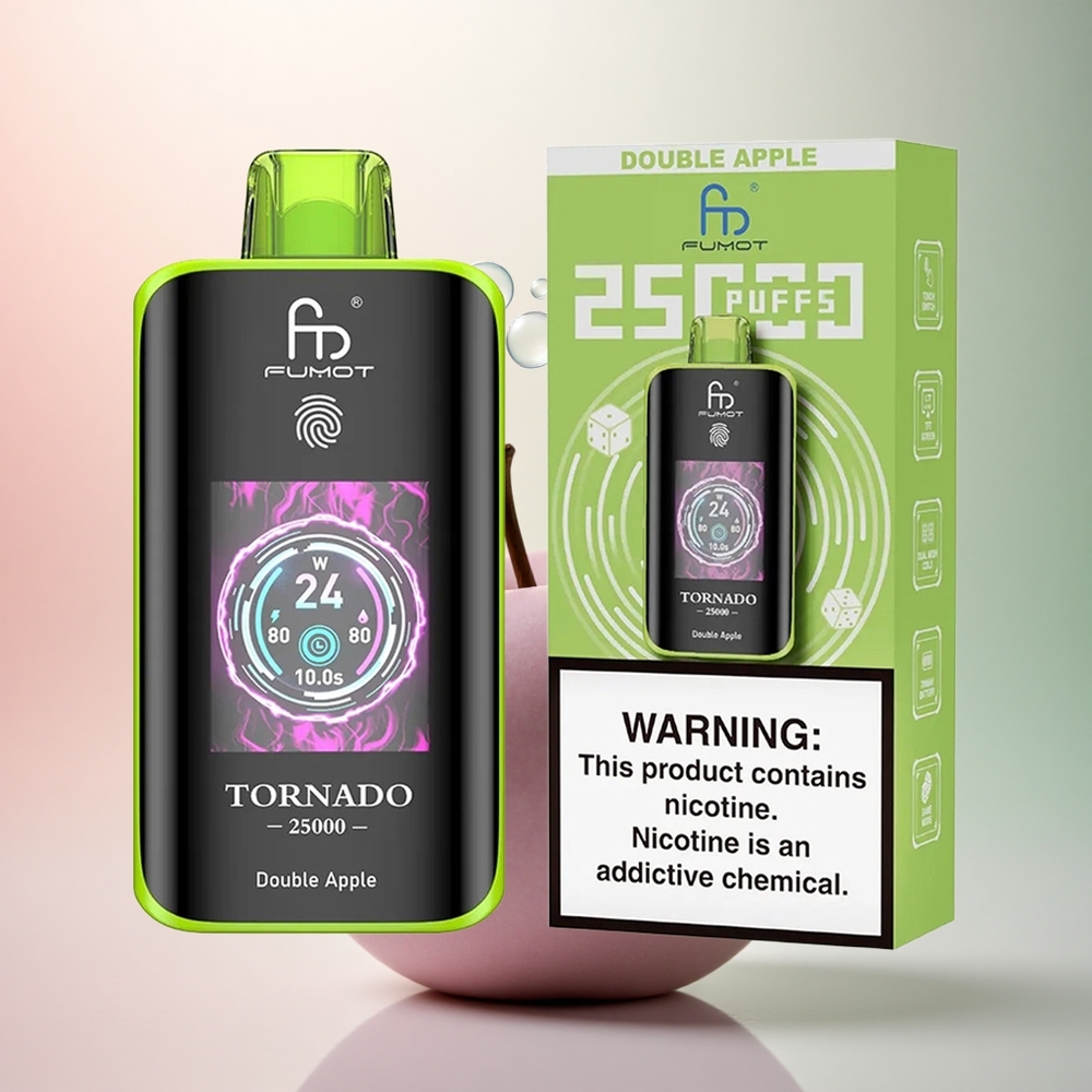 Fumot Tornado 25000 Puffs Dubbel Äpple 700mAh 20ml 5% Nikotin