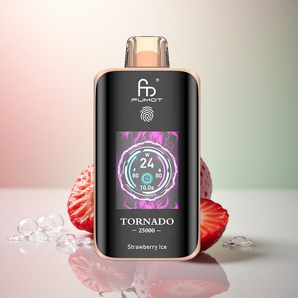 Fumot Tornado 25000 Puffs Jordgubb Glass 700mAh 20ml Nikotin