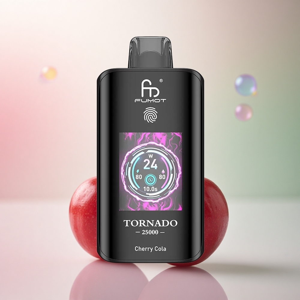 Fumot Tornado 25000 Puffs Körsbärs Cola 700mAh 20ml 0/2%/3%/5% Nikotin