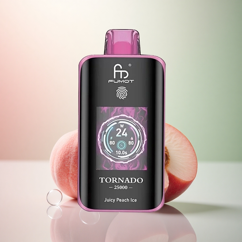 Fumot Tornado 25000 Puffs Saftig Persika Is med 700mAh och 20ml