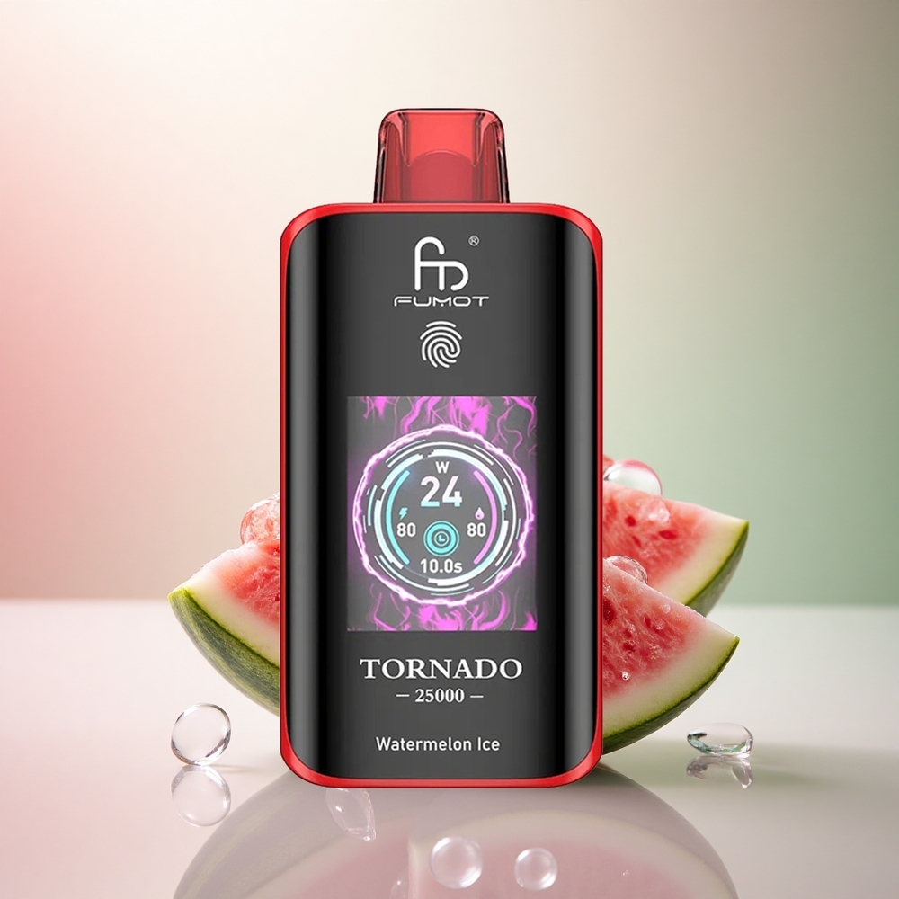 Fumot Tornado 25000 Puffs Vattenmelonskräm HD Skärm 700mAh