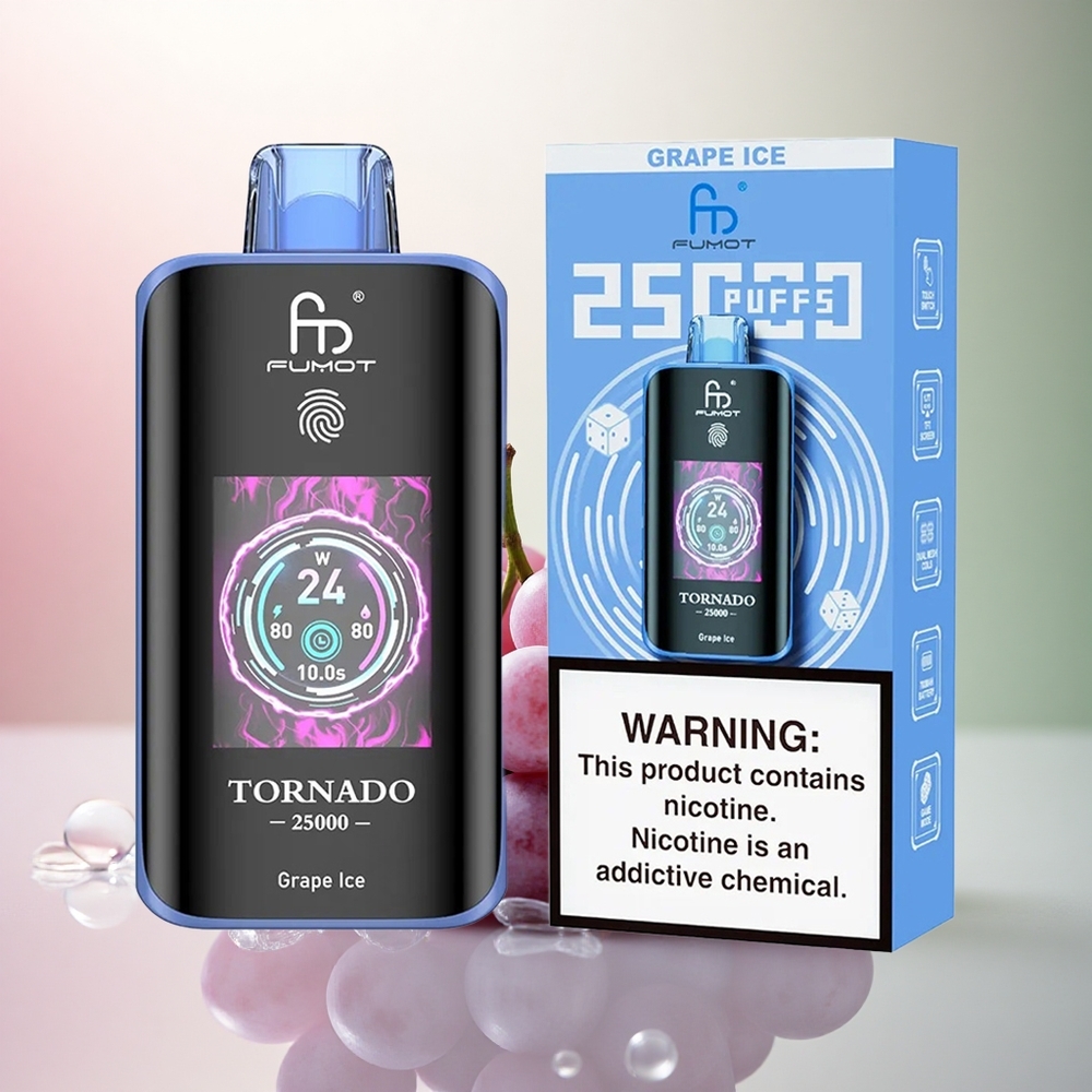 Fumot Tornado 25000 Puffs Vindruvis 700mAh 20ml 5% nikotin