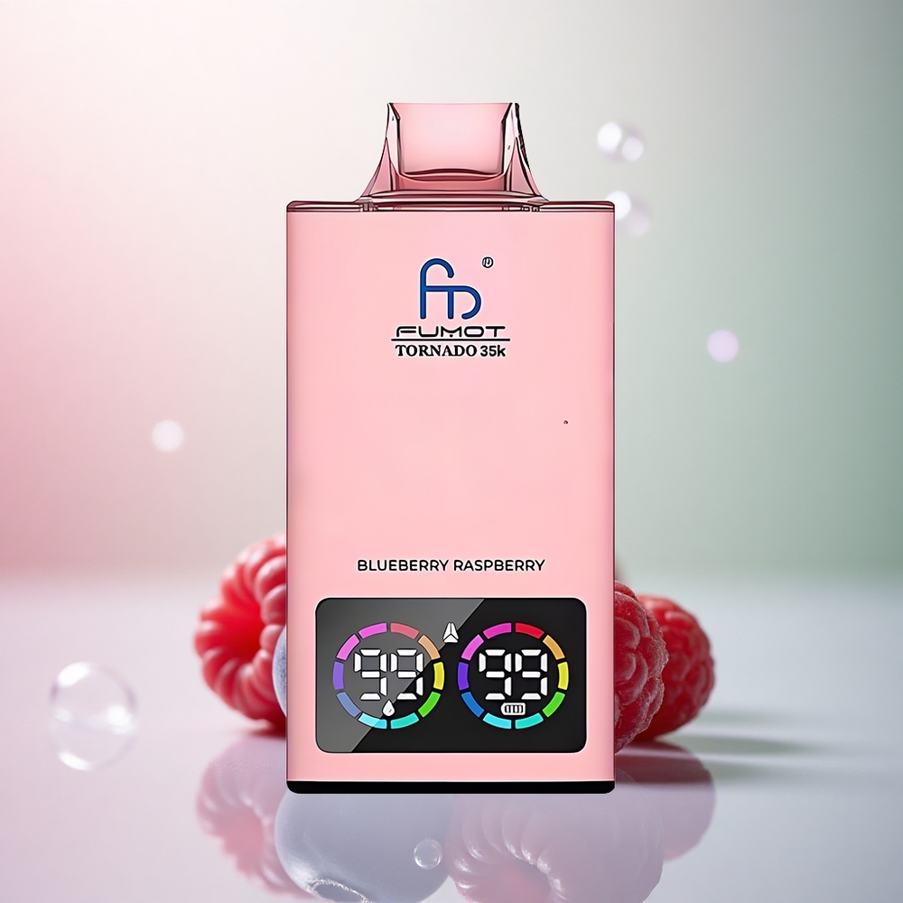 Fumot Tornado 35000 Puffs Blåbär Hallon Dual Mesh 15ml 700mAh