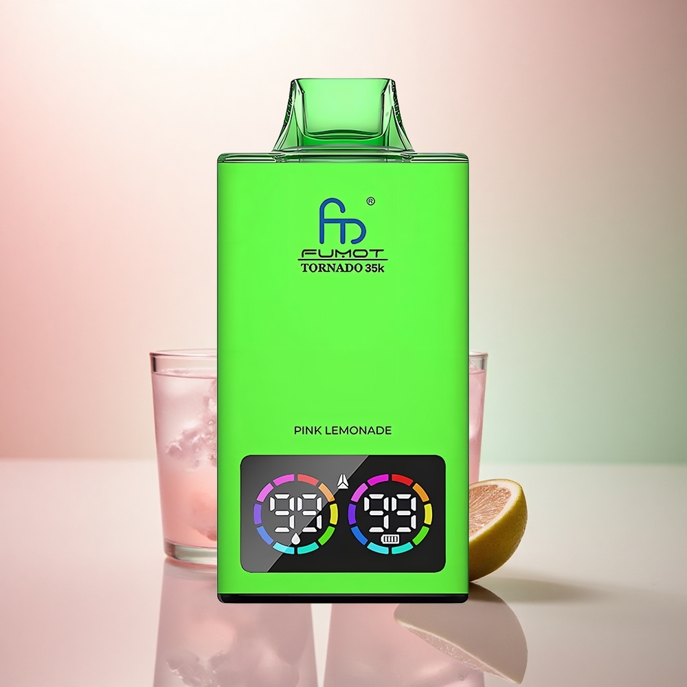 Fumot Tornado 35000 Puffs Rosa Lemonad med Dual Mesh Coil och 700 mAh