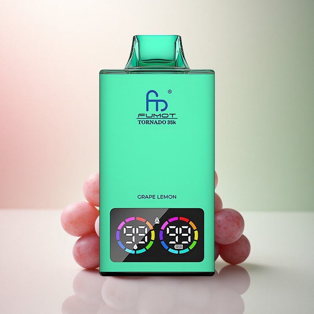 Fumot Tornado 35000 Puffs Vin Citron Dual Mesh Coil 15ml E-juice 700 MAH Battery