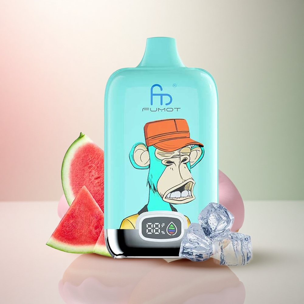 Fumot Tornado Digital Box 12000 Puffs Jordgubbsmunk 20ml 550mAh Mesh