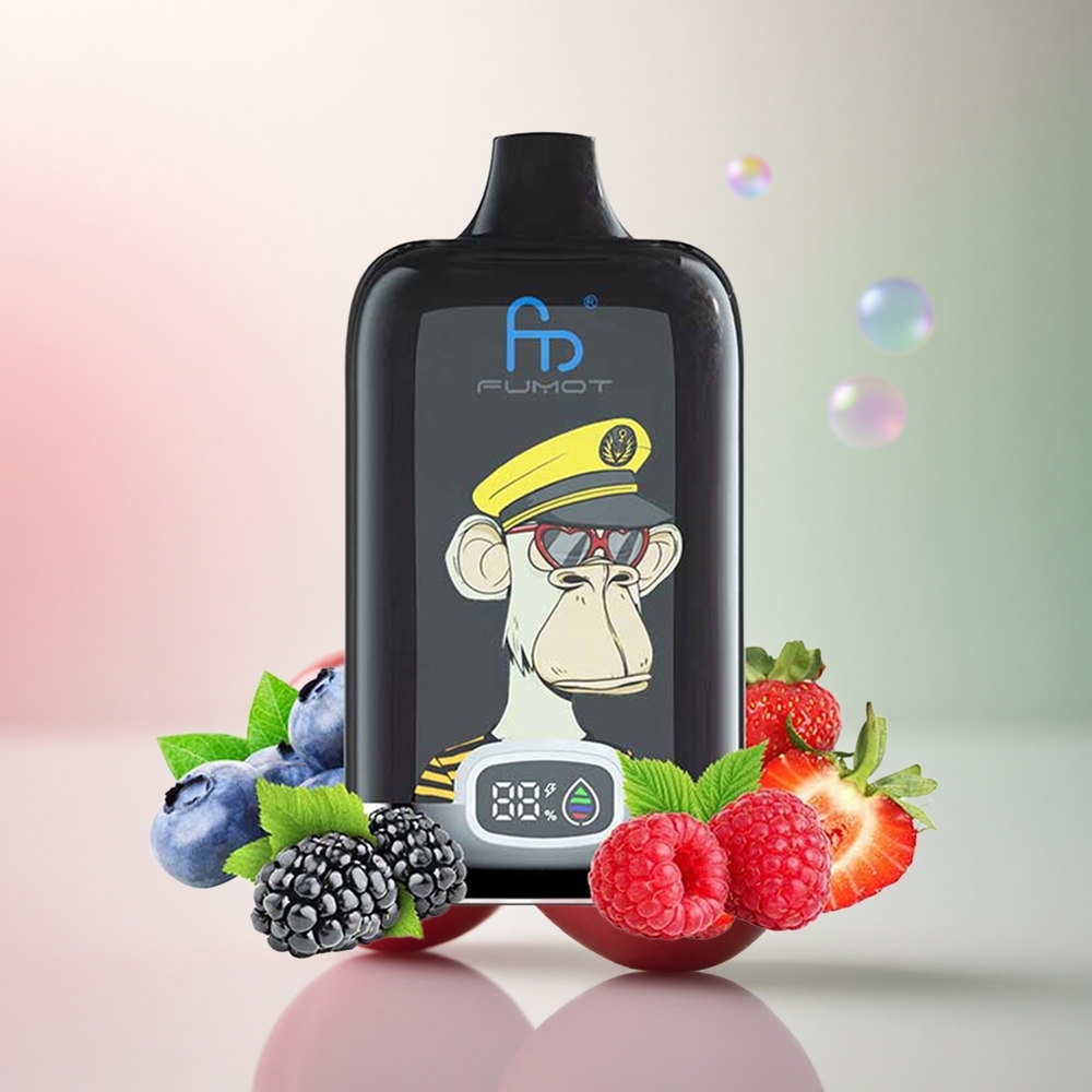 Fumot Tornado Digital Box 12000 Puffs Körsbär 20ml 550mAh Mesh