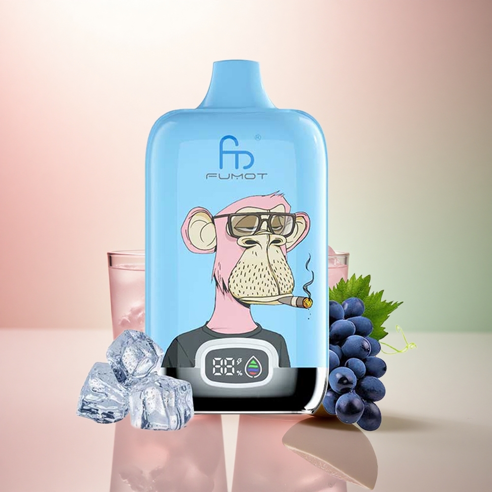Fumot Tornado Digital Box 12000 Puffs Rosé Citronsmak med 550mAh och Mesh Coil
