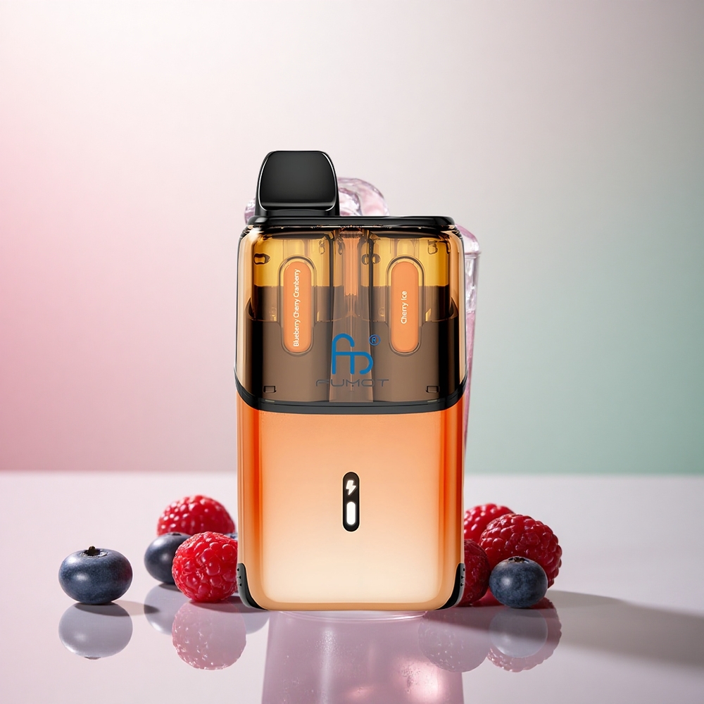 Fumot Ultra T32000 Puffs Blåbär Körsbär Tranbär - Körsbärsis med 800mAh och 20mg nikotin