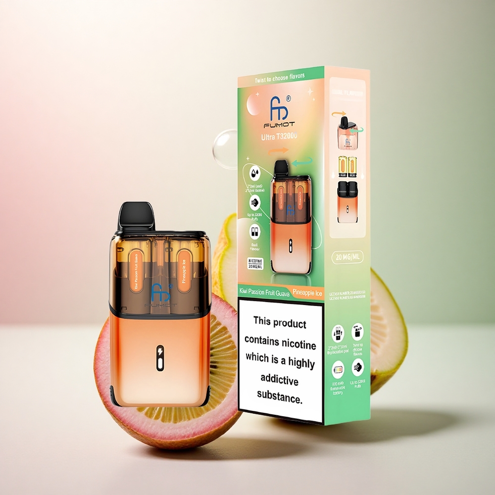 Fumot Ultra T32000 Puffs Passionsfrukt Guava Ananas Is med 800mAh & 20mg Nikotin