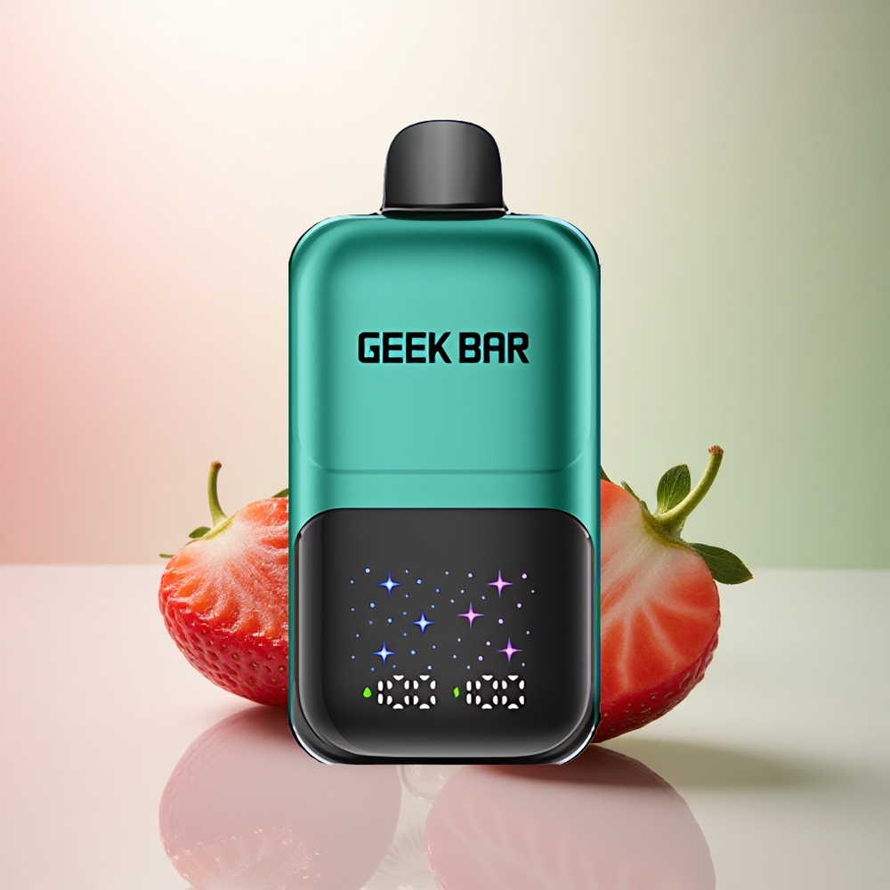 GEEK BAR 2GO 20ml 50000 Puffs Jordgubb & Kiwi Med 5% Nikotin och Laddningsbart Batteri