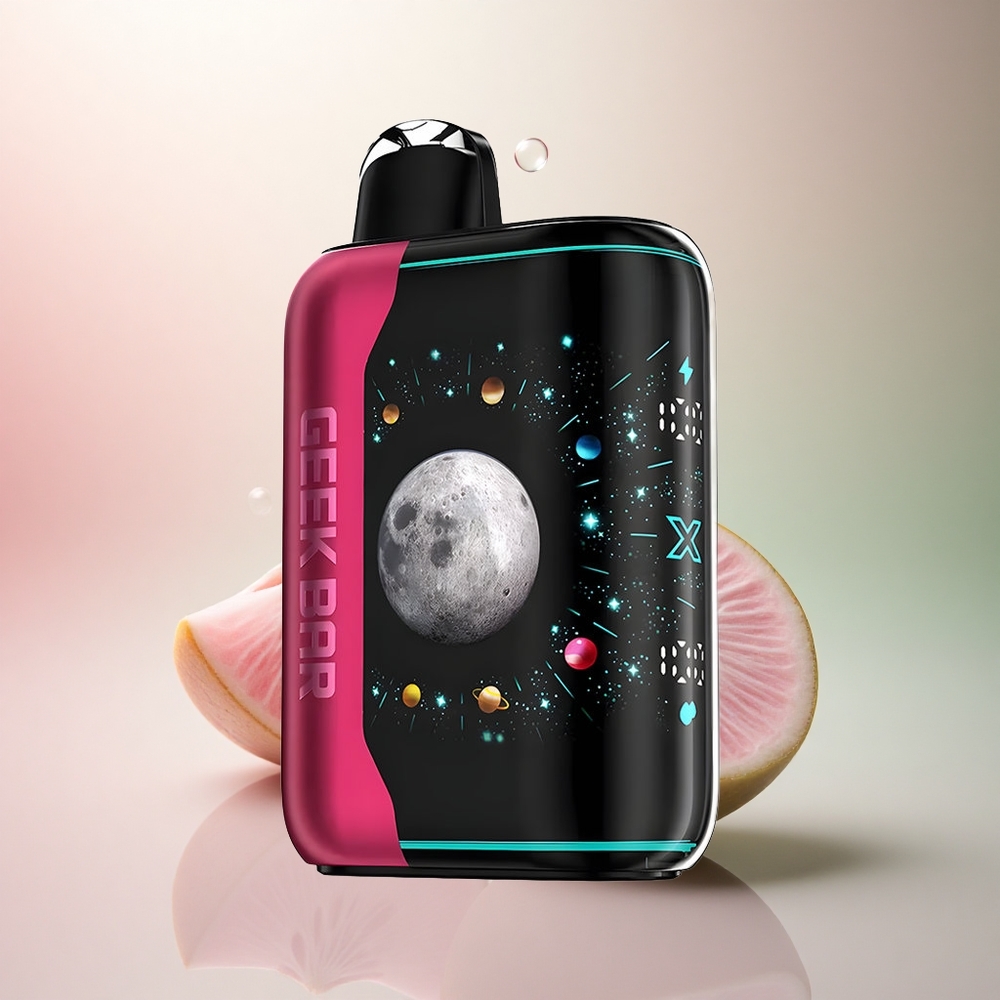 GEEK BAR Platinum Edition 25000 Puffs Sur Rosa Damm med 2% nikotin och Dual Mesh Coil