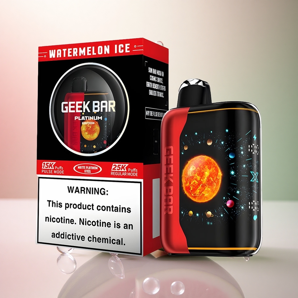 GEEK BAR Platinum Edition 25000 Puffs Vattenmelonskräm med 2% nikotin och Dual Mesh Coil