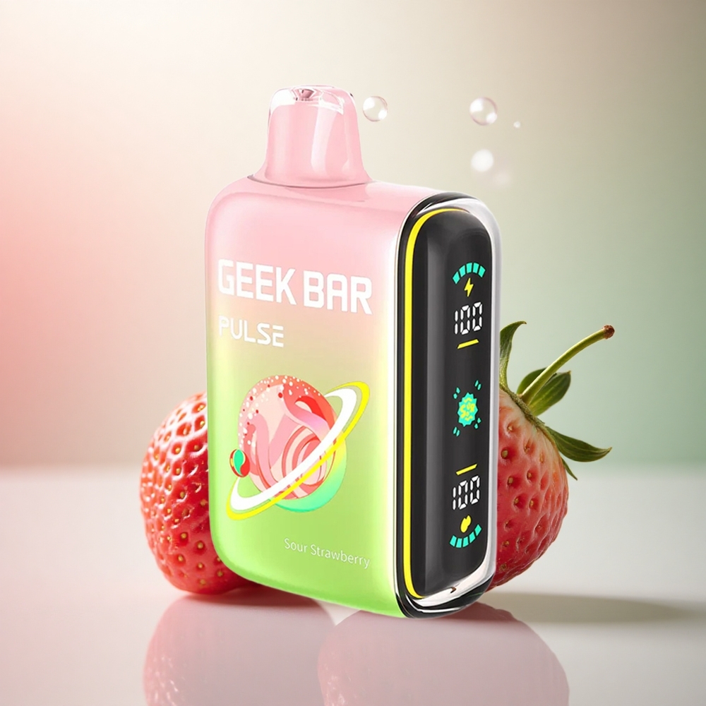GEEK BAR Pulse 15000 Puffs Sur Smak Edition med 5% Nikotin och 650 mAh