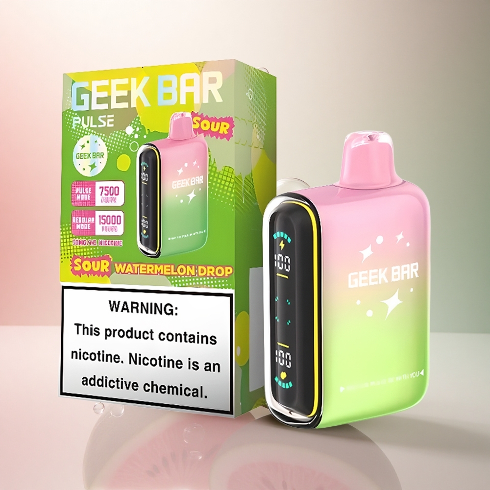 GEEK BAR Pulse 15000 Puffs Sur Smak Edition med 5% Nikotin och 650 mAh