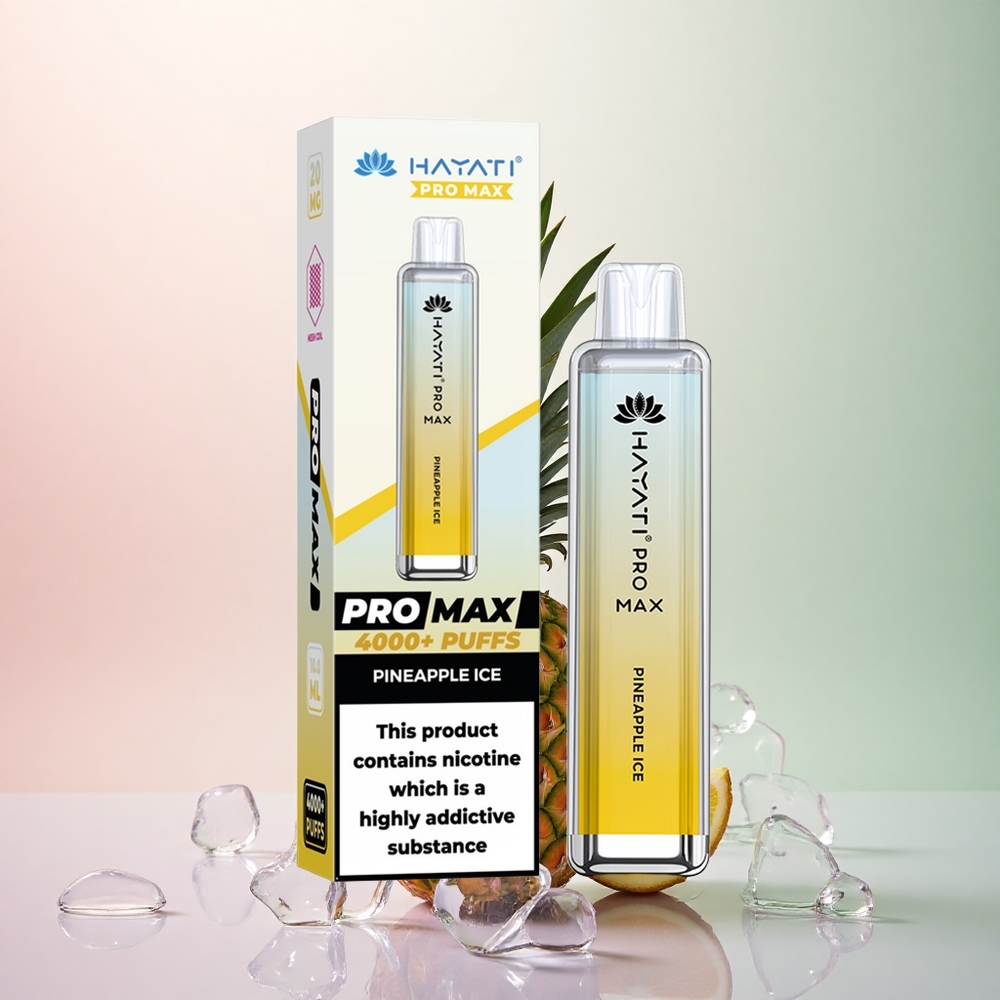 Hayati Pro Max 4000 Puffs Ananas Is 1400mAh 5% Nikotin